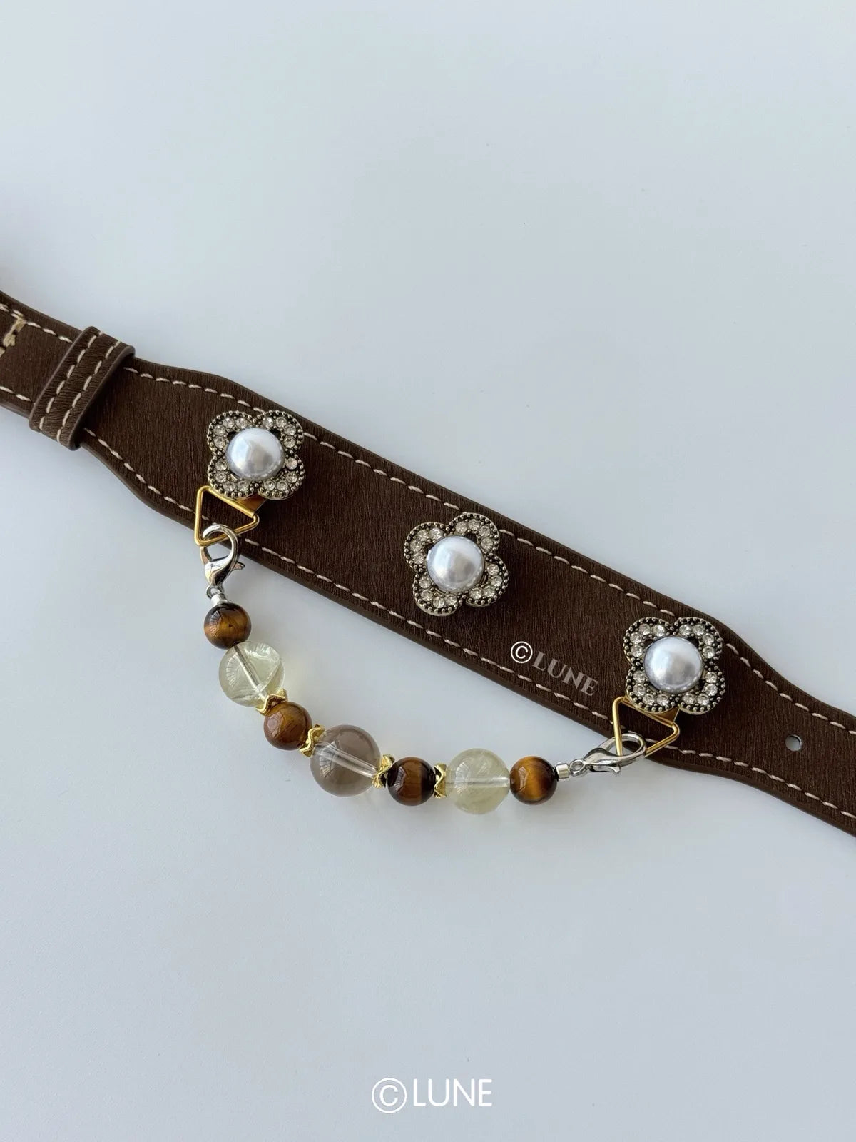 Cacao Smoke Gemstone Crystal Collars product view 1