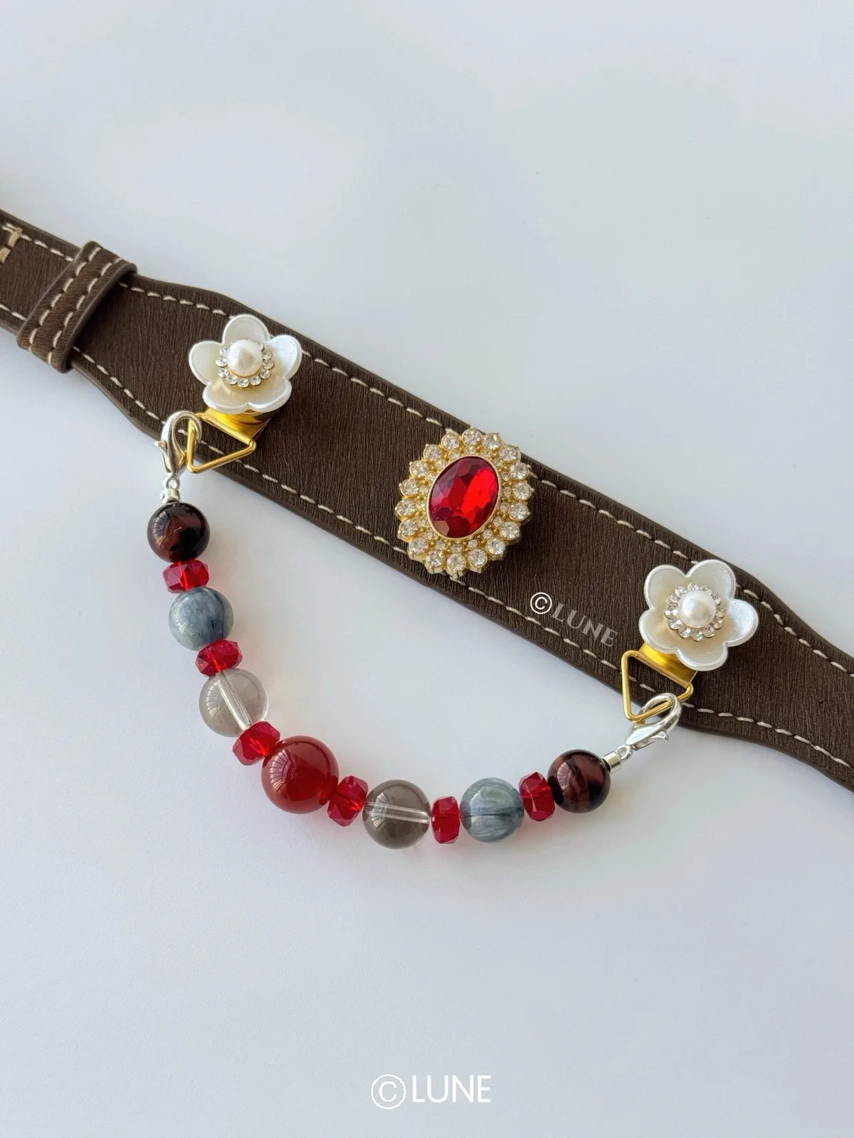 Scarlet Orbit Gemstone Crystal Collars product view 1