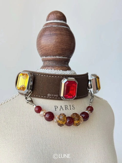 Garnet Lantern Classic Gemstone Collars product view 2