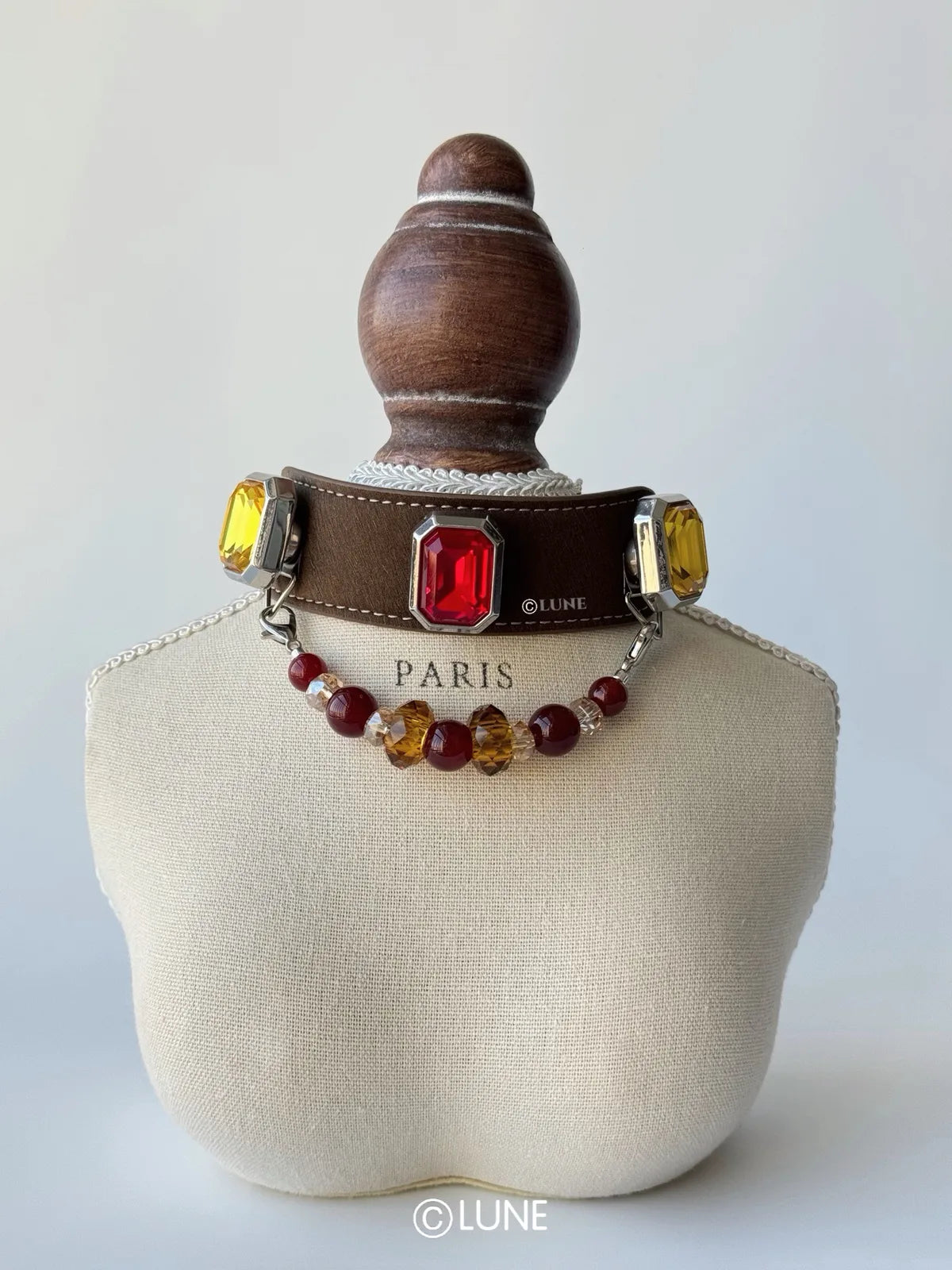 Garnet Lantern Classic Gemstone Collars product view 3